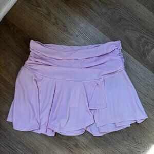 Urban Outfitters Mini Skirt With Side Ruching - Lilac